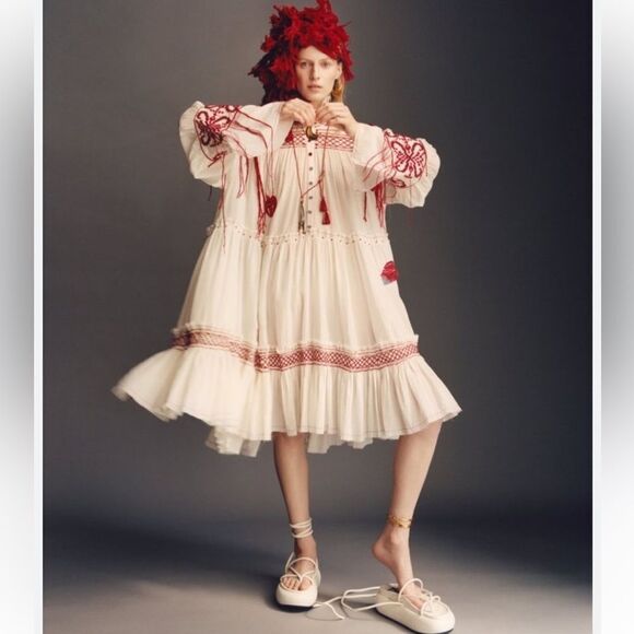 ZARA White Embroidered Dress “Limited Edition” - Picture 2 of 16